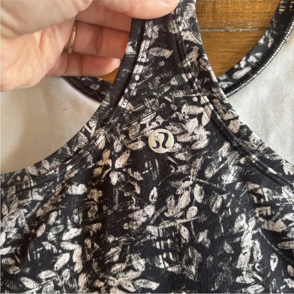 Lululemon Cool Racerback Short Tank Top Nulu Blossom Overlay Missing Rip Tag - Picture 7 of 11